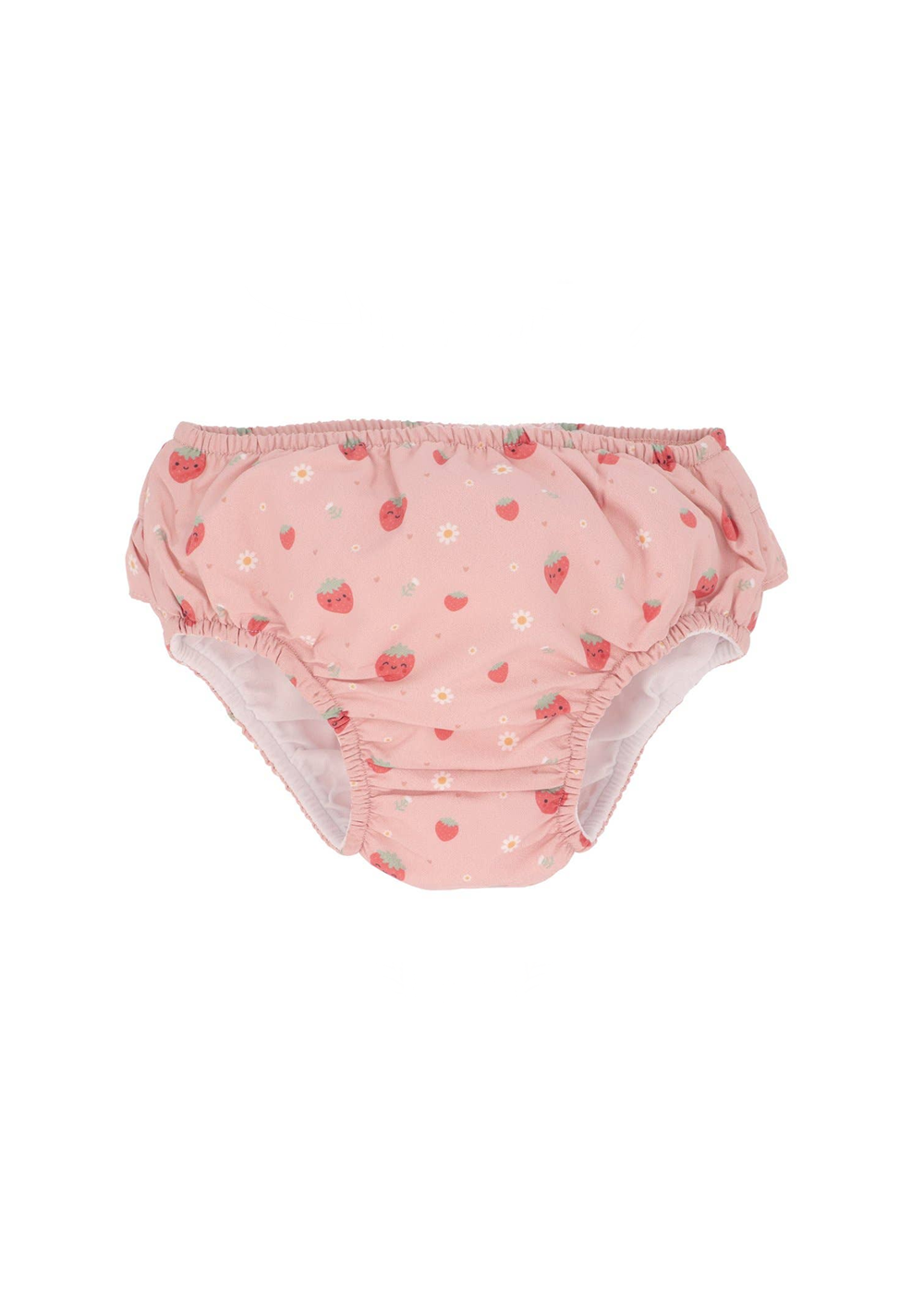 Monnëka Swim Diaper Flounces Strawberries