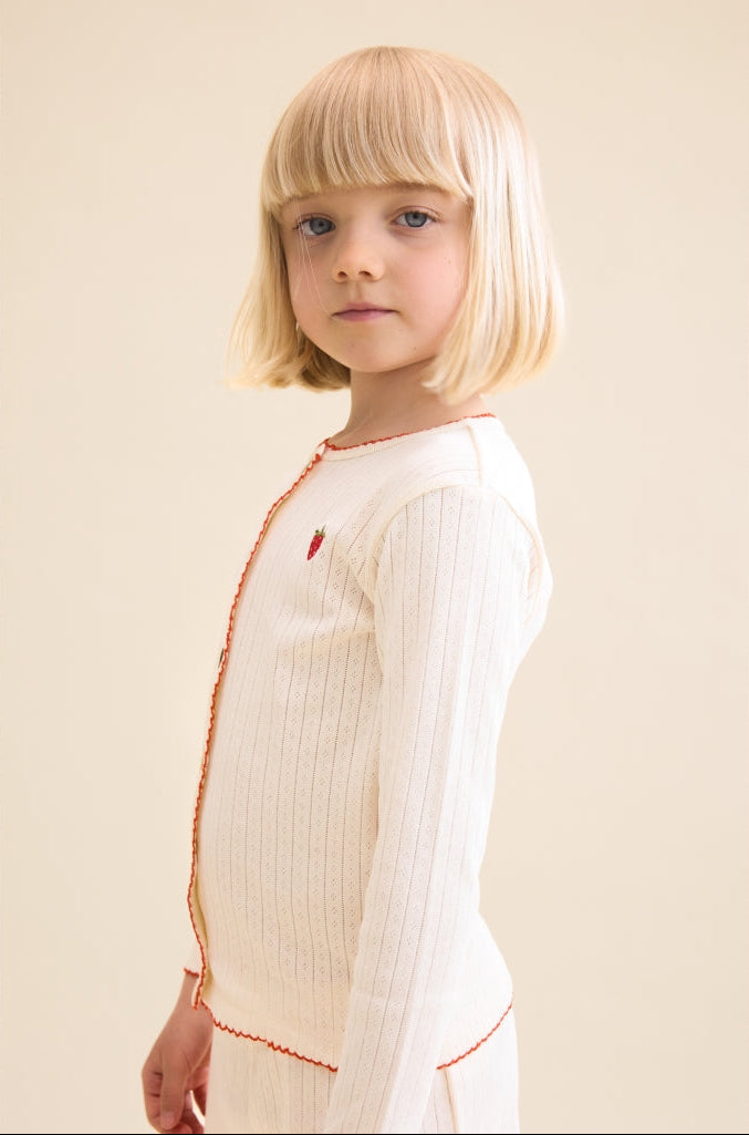 Flora Pointelle Vest