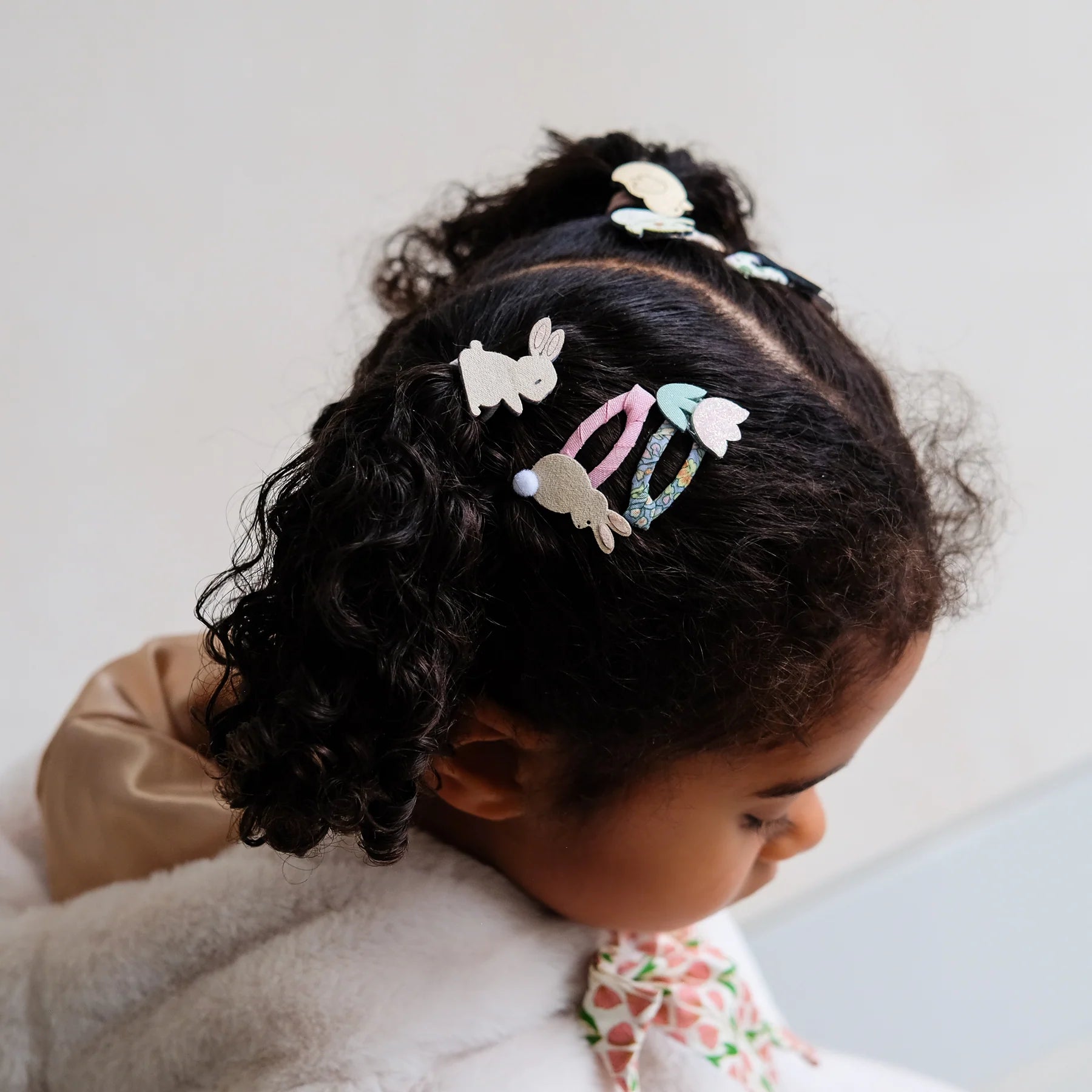 5-pack Bunny and Chick haarclipjes