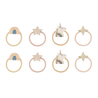 8-pack Celeste Unicorn elastiekjes
