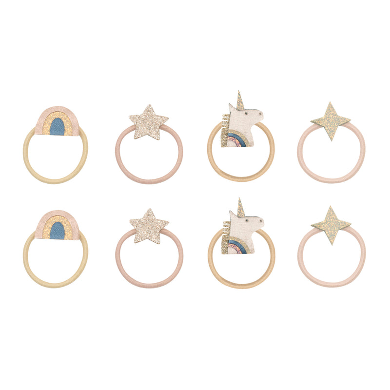 8er-Pack Celeste Unicorn Haargummis