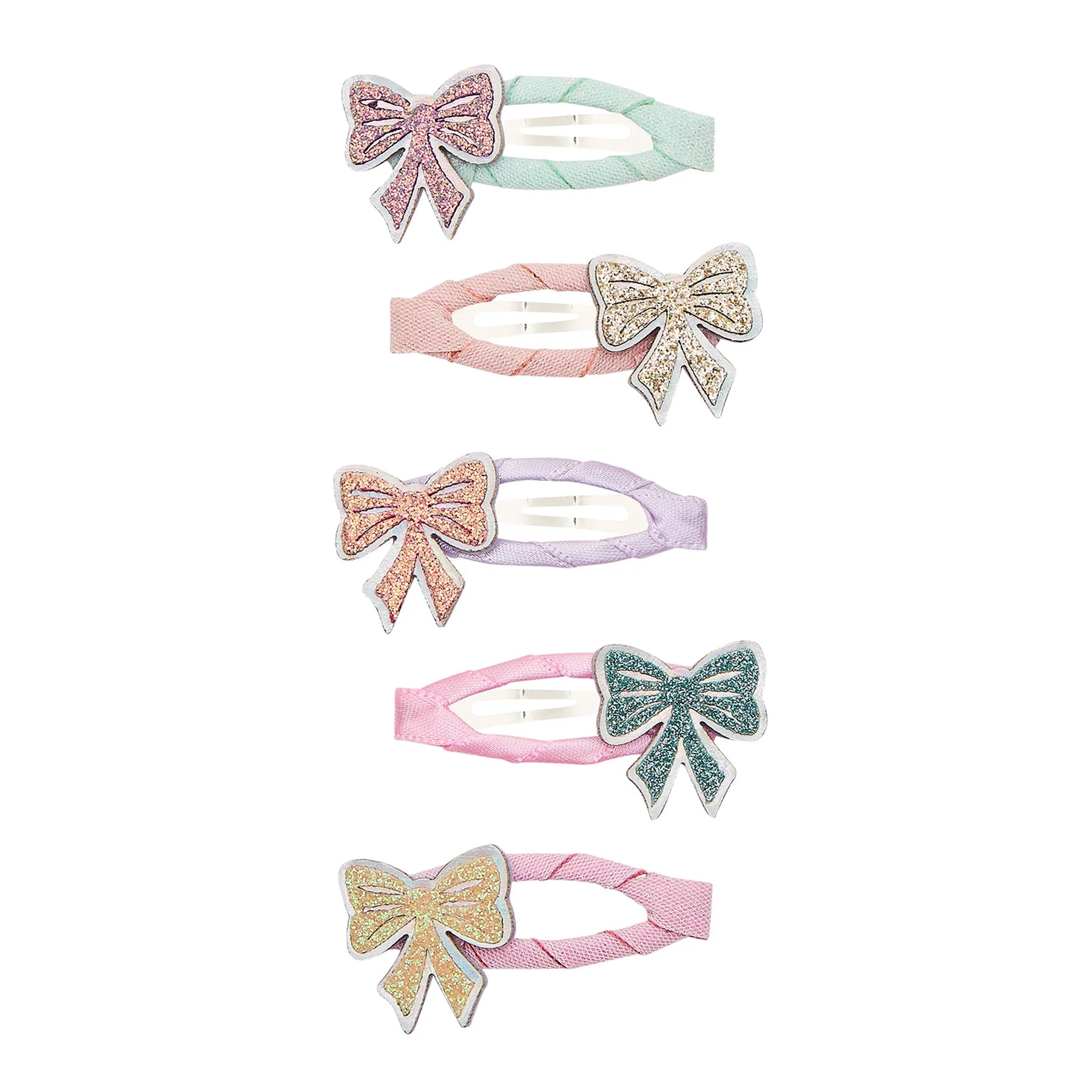 5-pack Sparkle Bow Mini haarclipjes