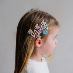 5-pack Sparkle Bow Mini haarclipjes