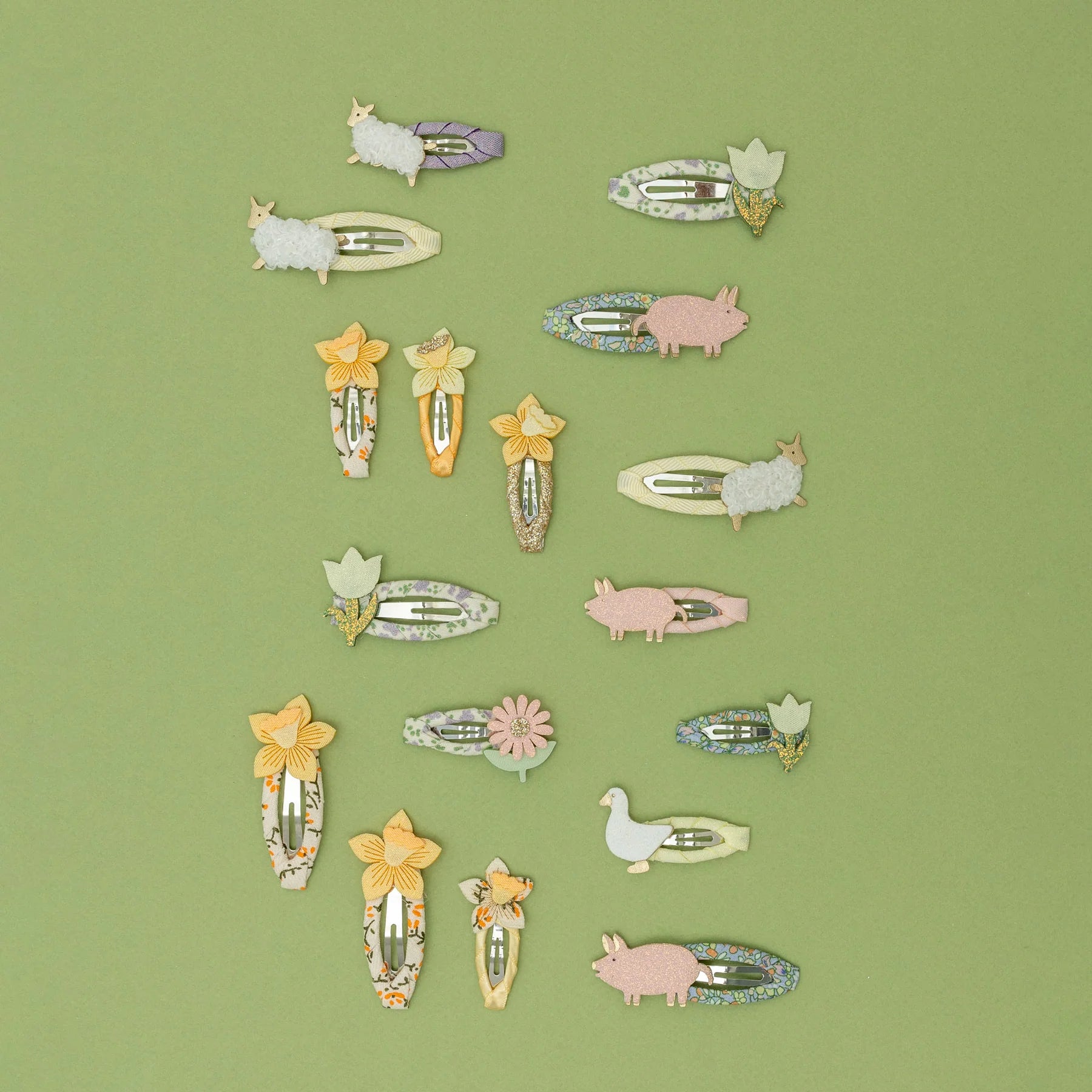 4-pack Spring Lamb haarclipjes