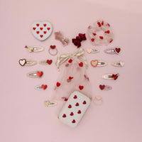 4-pack Scallop Heart haarclipjes