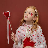 4-pack Scallop Heart haarclipjes