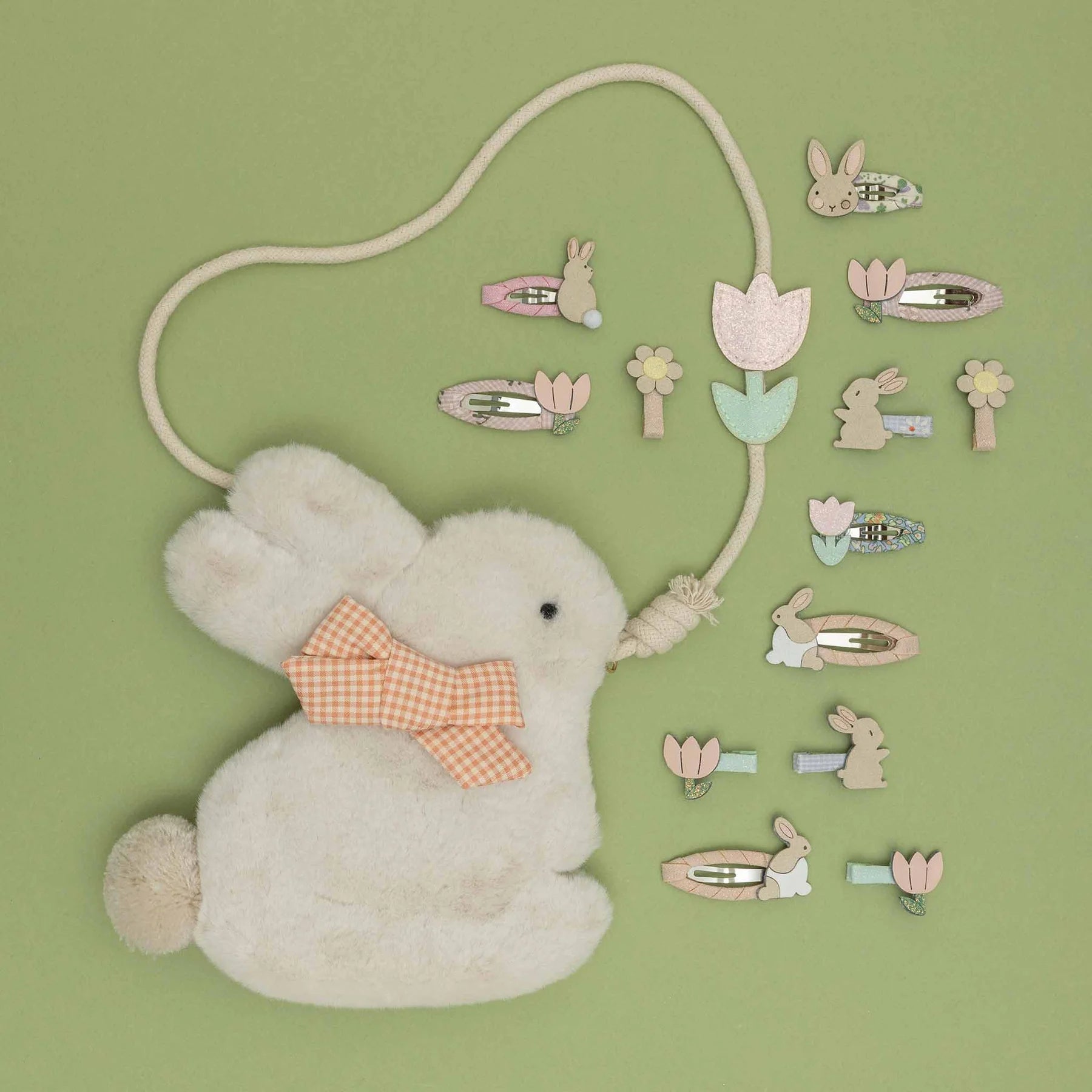 5-pack Bunny and Chick haarclipjes