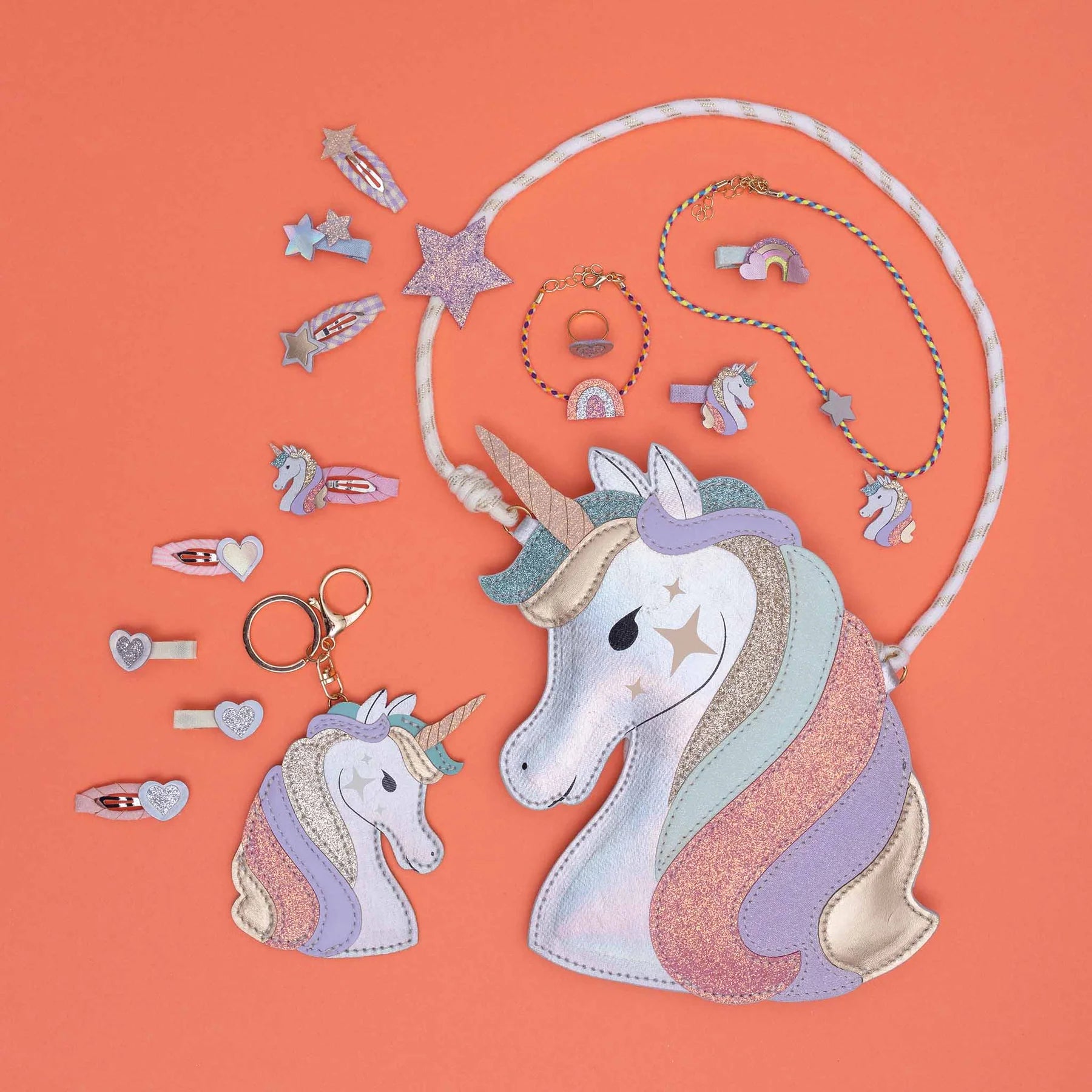5-pack Dreamy Unicorn haarclipjes