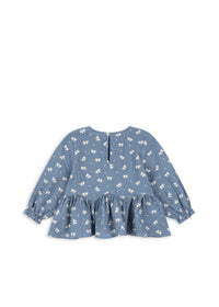 Vida Blouse met pofmouwen