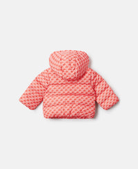 Wiggle Print / Love You Print Puffer Jas