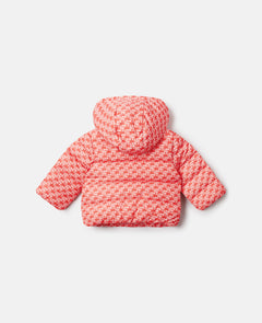 Wiggle Print / Love You Print Puffer Jas