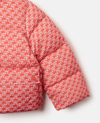 Wiggle Print / Love You Print Puffer Jas