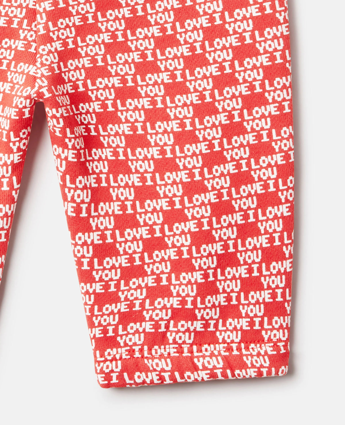 I Love You Print Broek