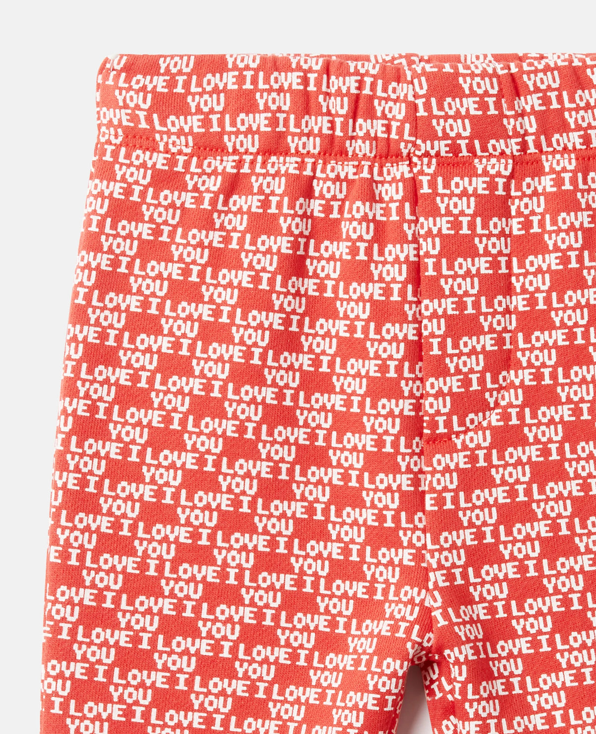 I Love You Print Broek