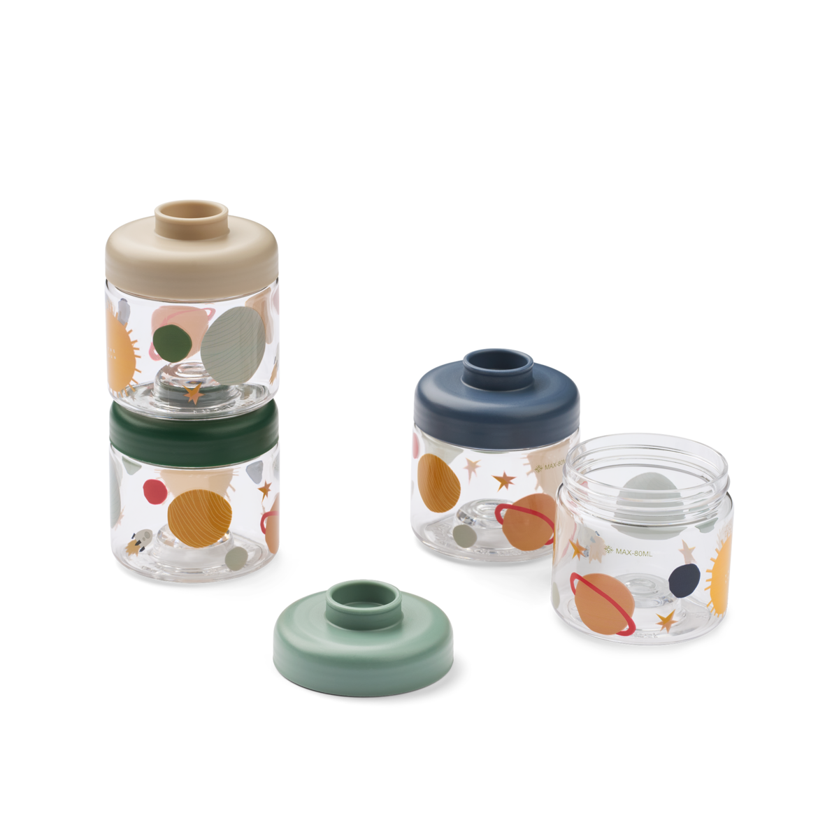 4-pack Dominique Food Tritan doosjes 100 ML