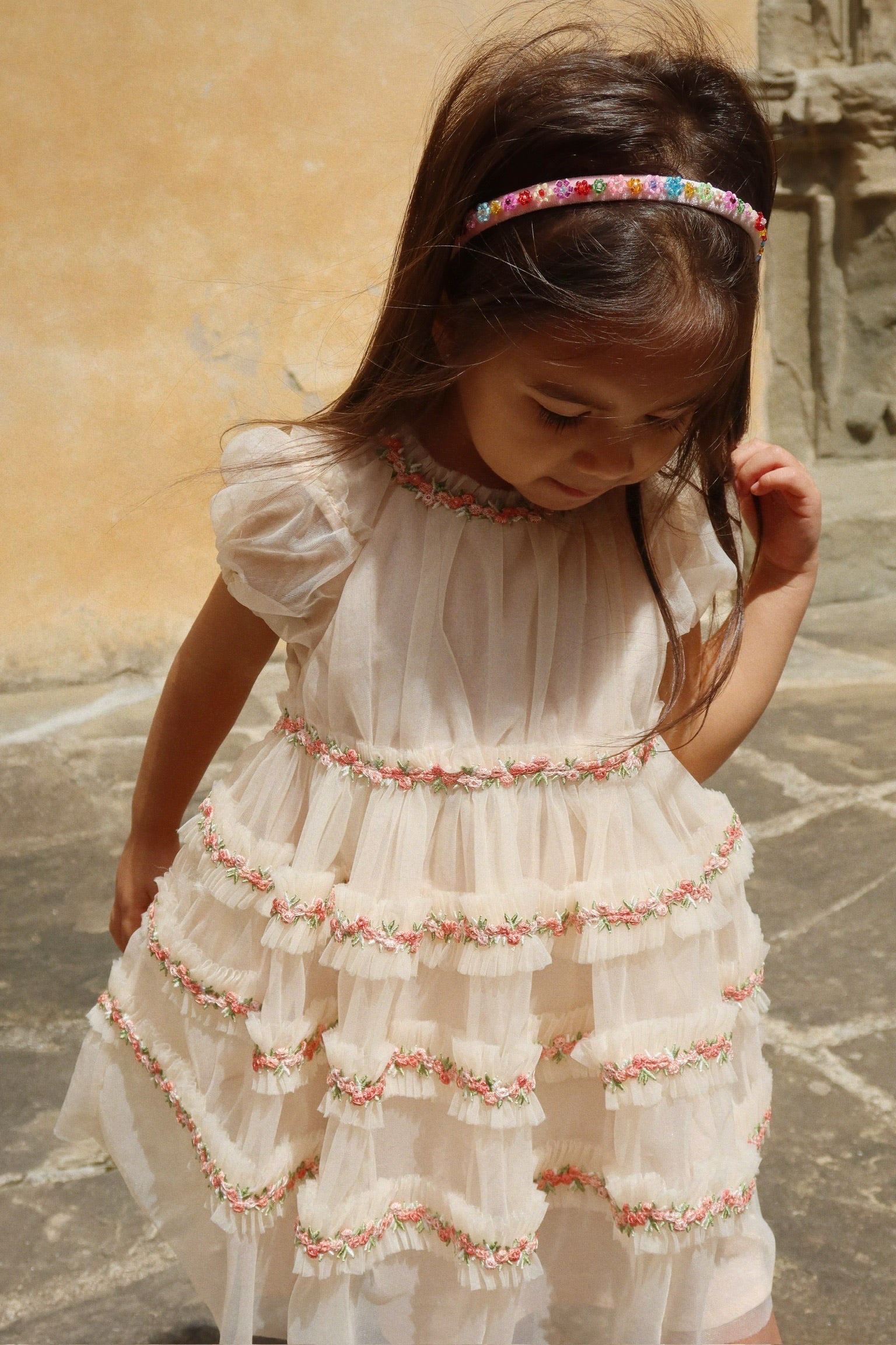 Bloemenveld haarband