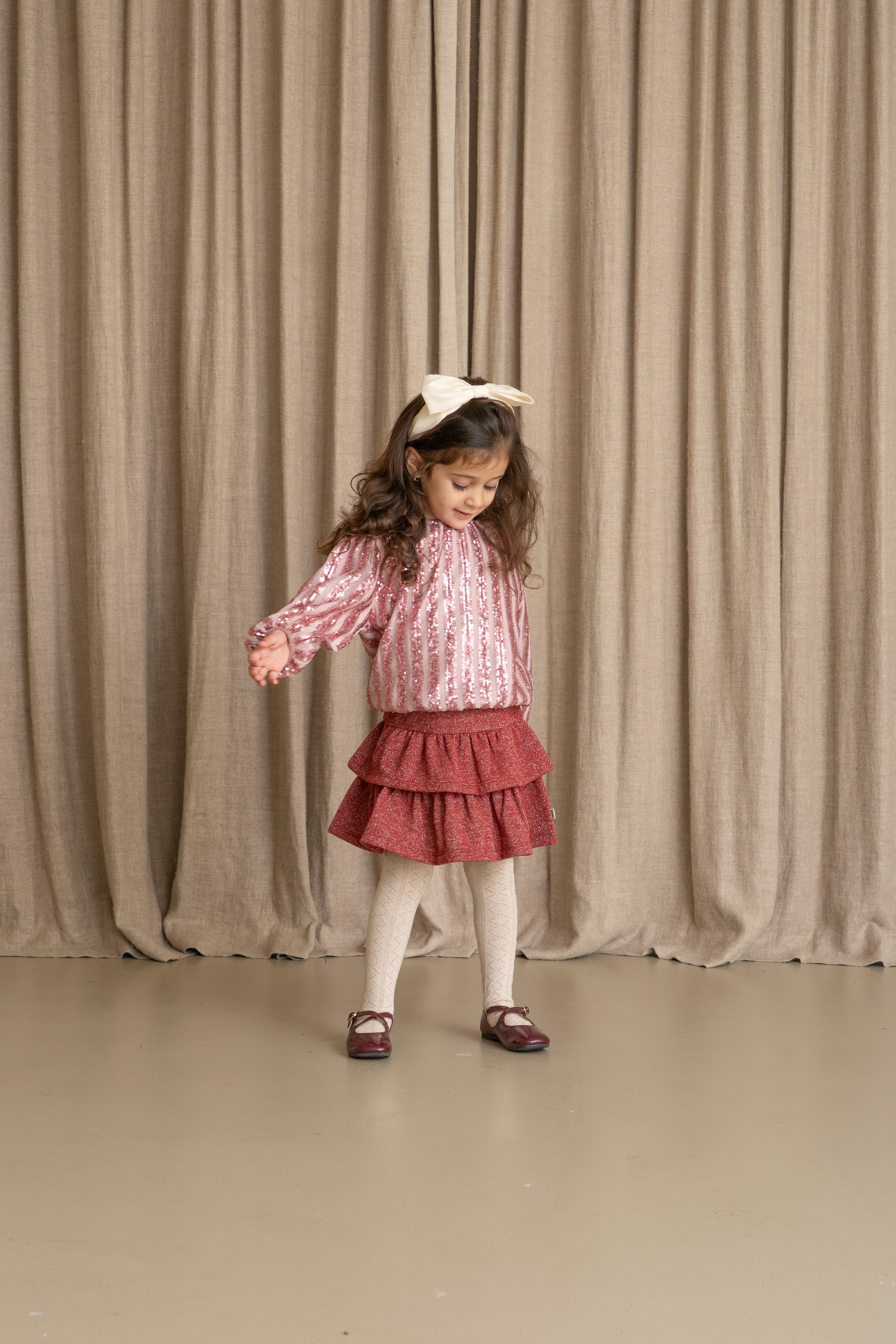 Puff Balloon Sequins Sweater