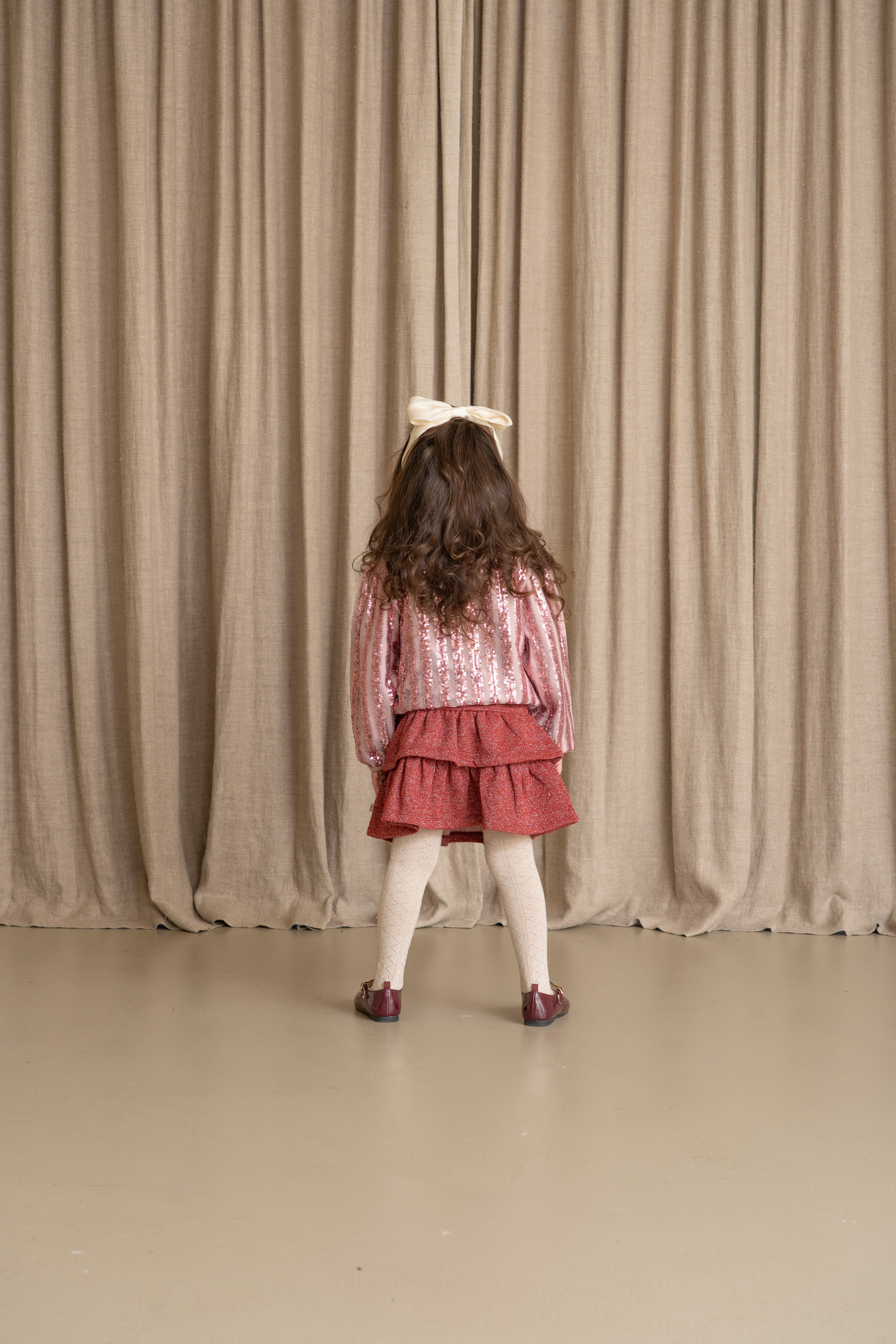 Puff Balloon Sequins Sweater