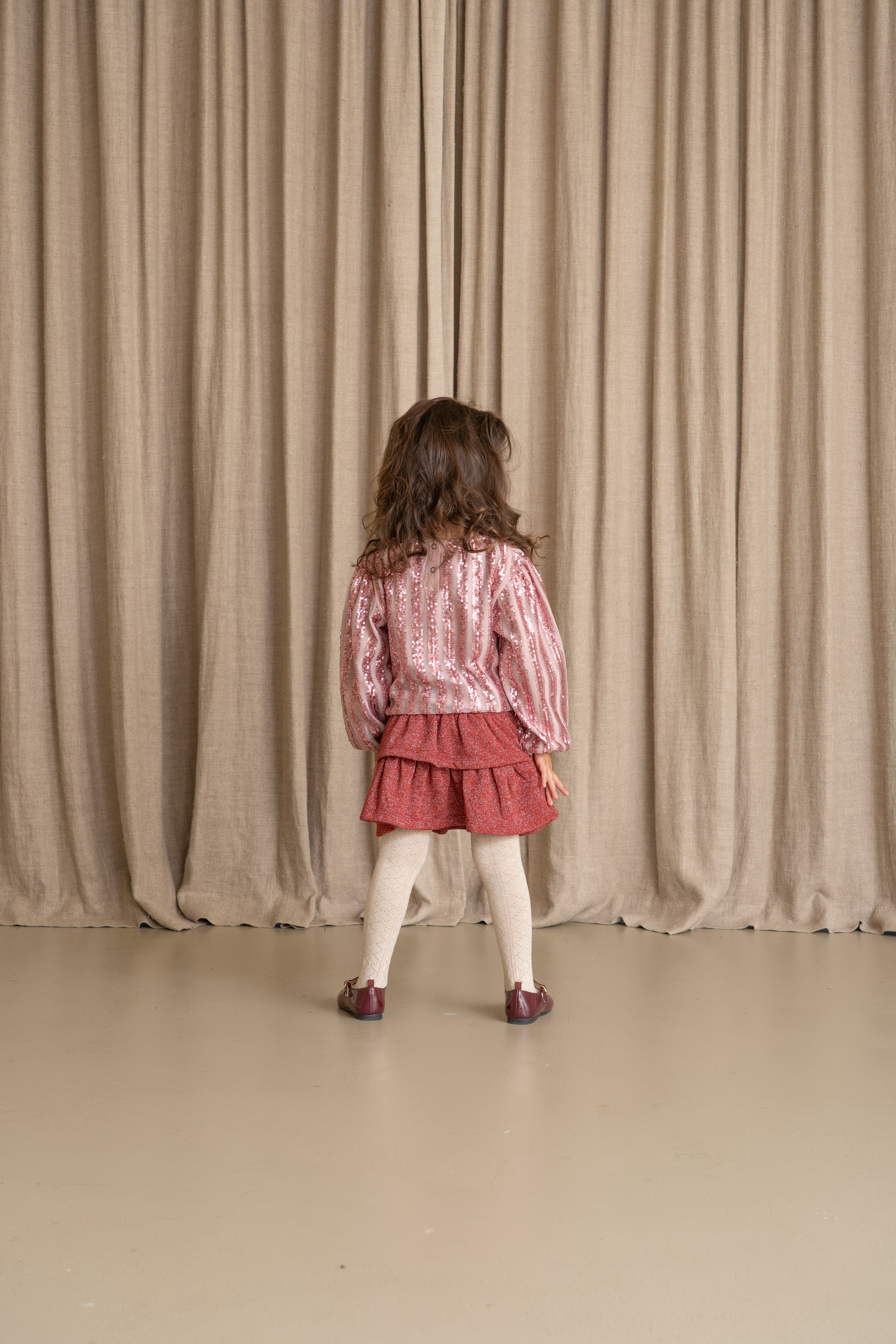 Puff Balloon Sequins Sweater