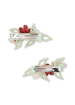 2-pack Bloemenveld haarclipjes