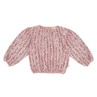 Puff Balloon Sequins Sweater