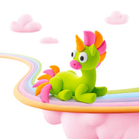 Rainbow Unicorn Sparky 3 potjes