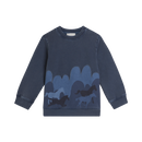 Blue Horse Graphic Sweater