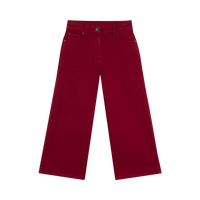 Maroon Wide-Leg Broek