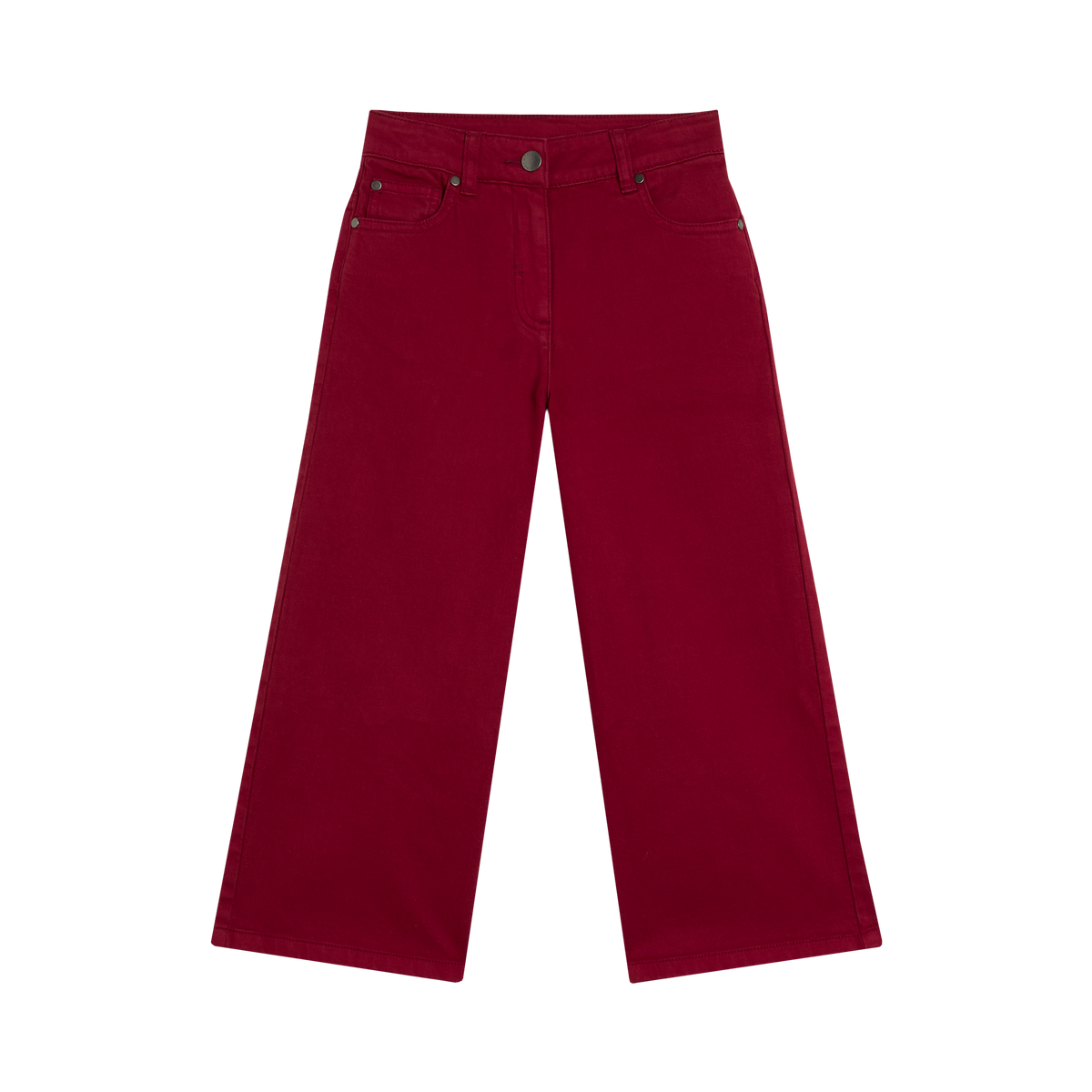 Maroon Wide-Leg Broek