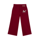 Maroon Wide-Leg Broek