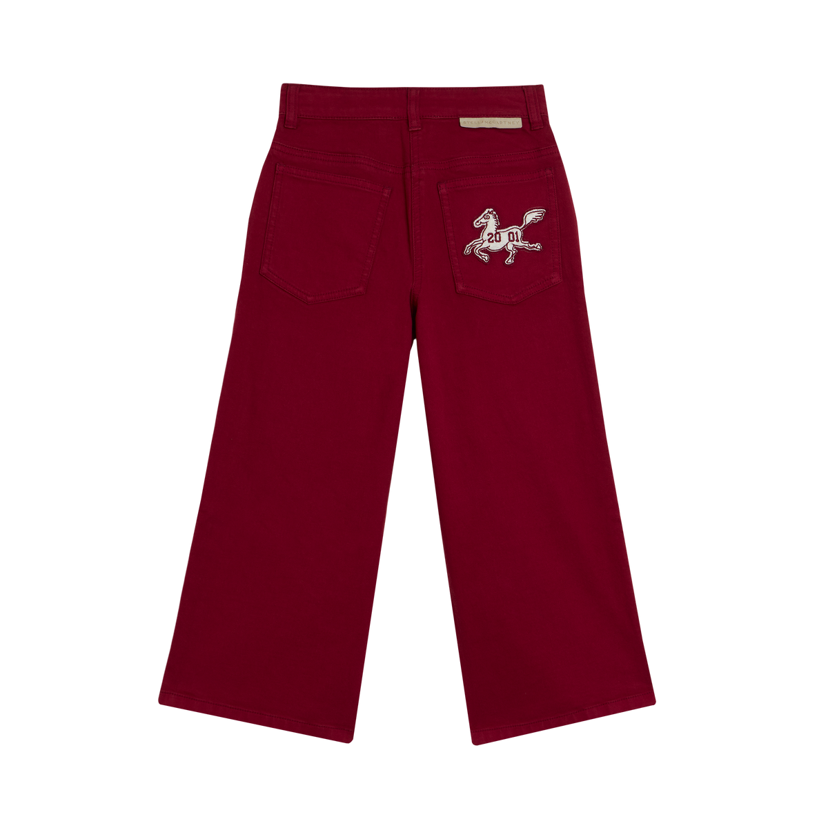 Maroon Wide-Leg Broek