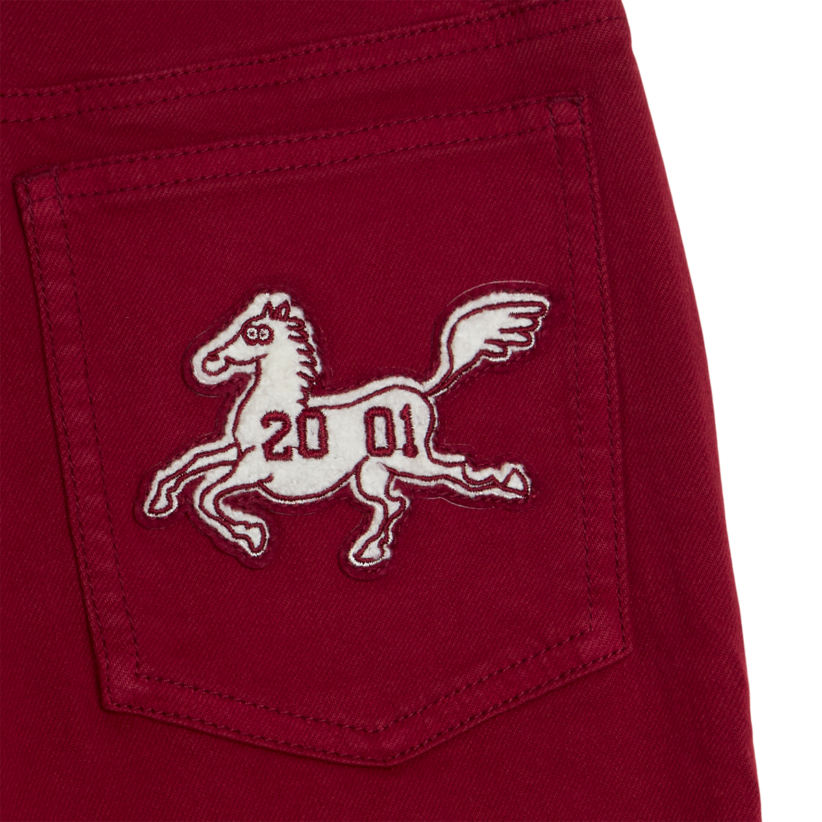 Maroon Wide-Leg Broek