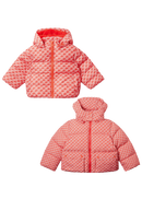 Wiggle Print / Love You Print Puffer Jas