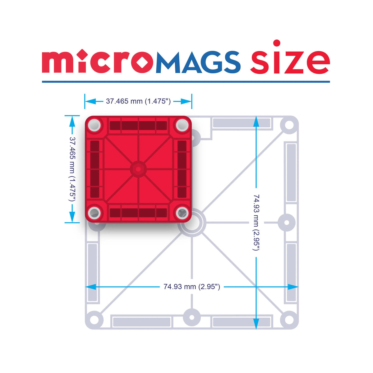 MicroMAGS Gingerbread House Travel Set