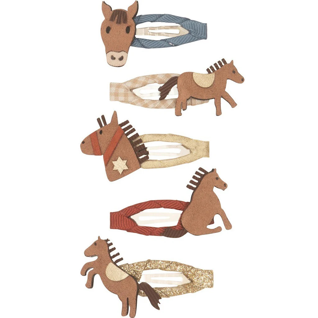 5-pack Pony haarclipjes