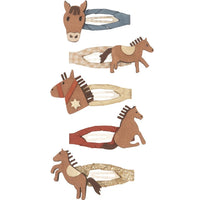 5-pack Pony haarclipjes