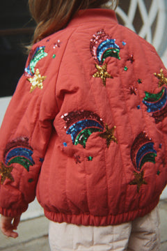 Juno Sequin Rainbow Bomber