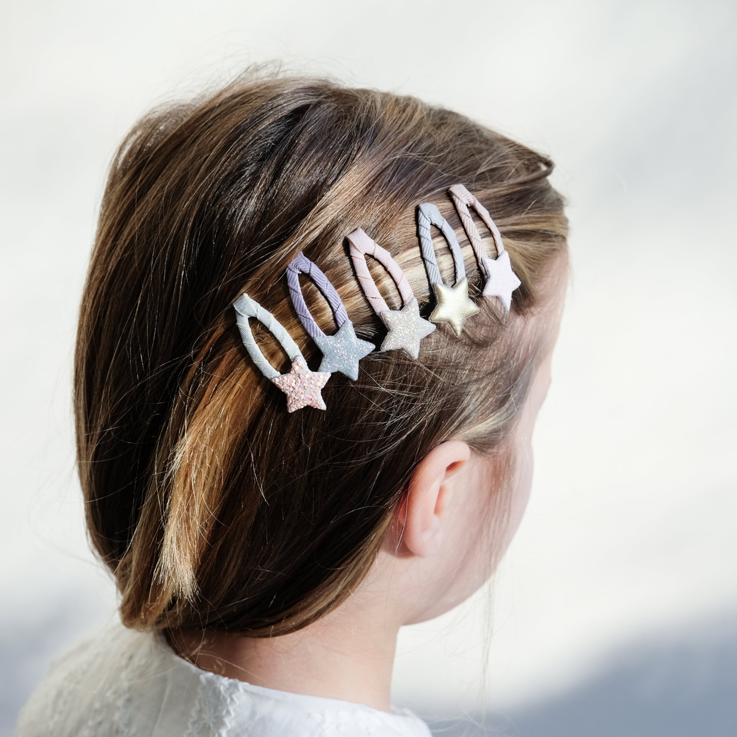 5-pack Stellina Sparkle haarclipjes