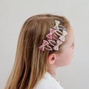 5-pack Tinkerbell Velvet strik haarclipjes