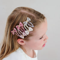 5-pack Tinkerbell Velvet strik haarclipjes