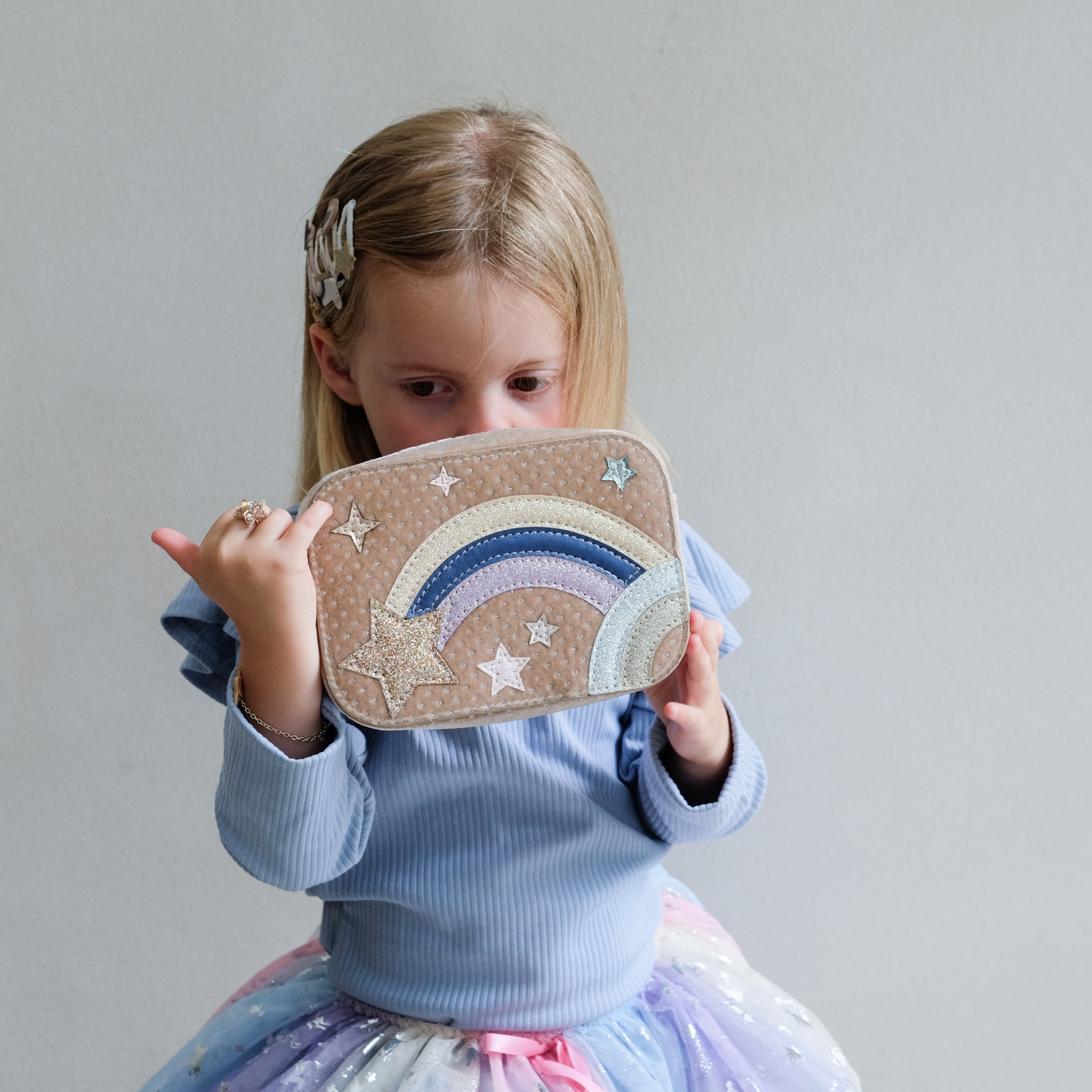 5-pack Celeste Unicorn haarclipjes