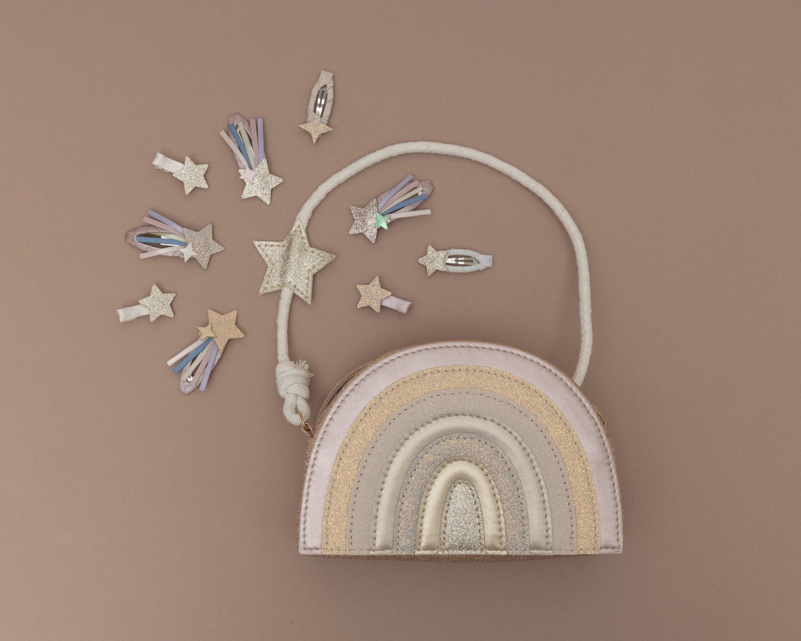 5-pack Celeste Unicorn haarclipjes