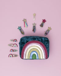 4-pack Disco over the Rainbow haarclipjes