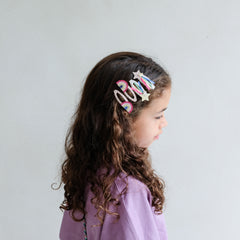 4-pack Disco over the Rainbow haarclipjes
