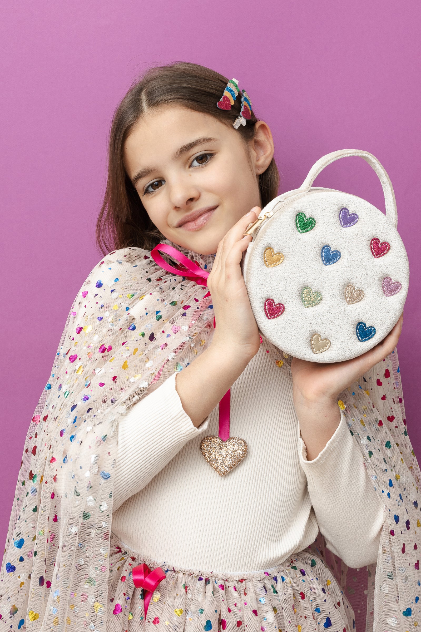 2-pack Jazzy Layered Heart haarclipjes