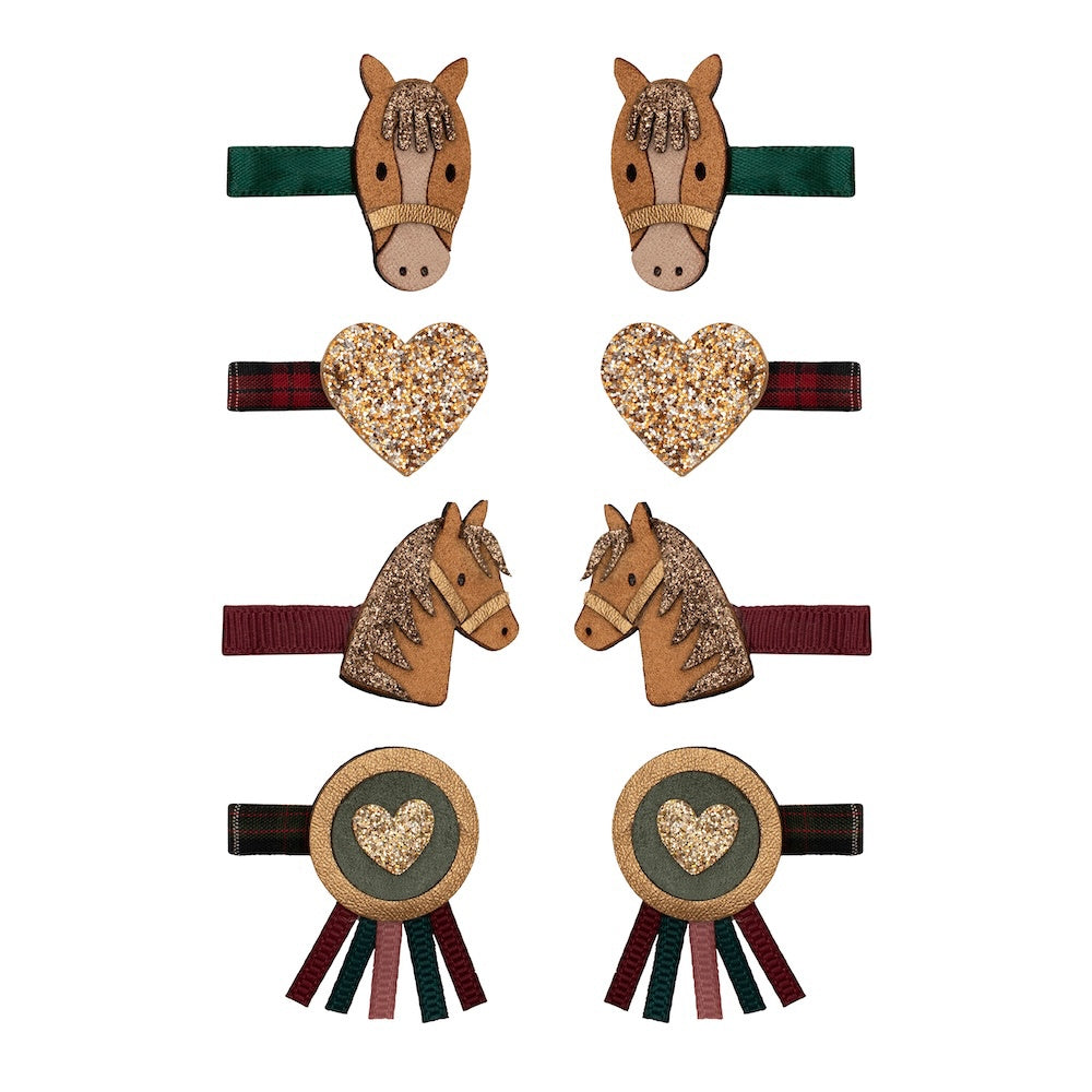 8-pack Pony Pals haarclipjes