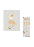 Kleurboek en kleurpotloden