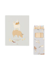 Kleurboek en kleurpotloden