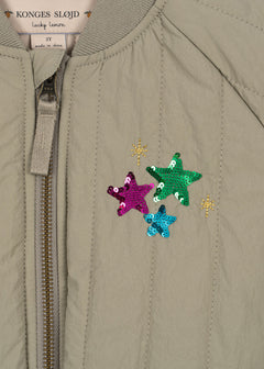 Juno Sequin Bomber Jacket 
