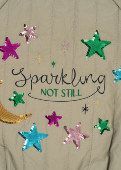 Juno Sequin Bomber Jacket 